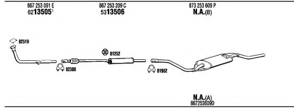 WALKER VW20449C Exhaust System